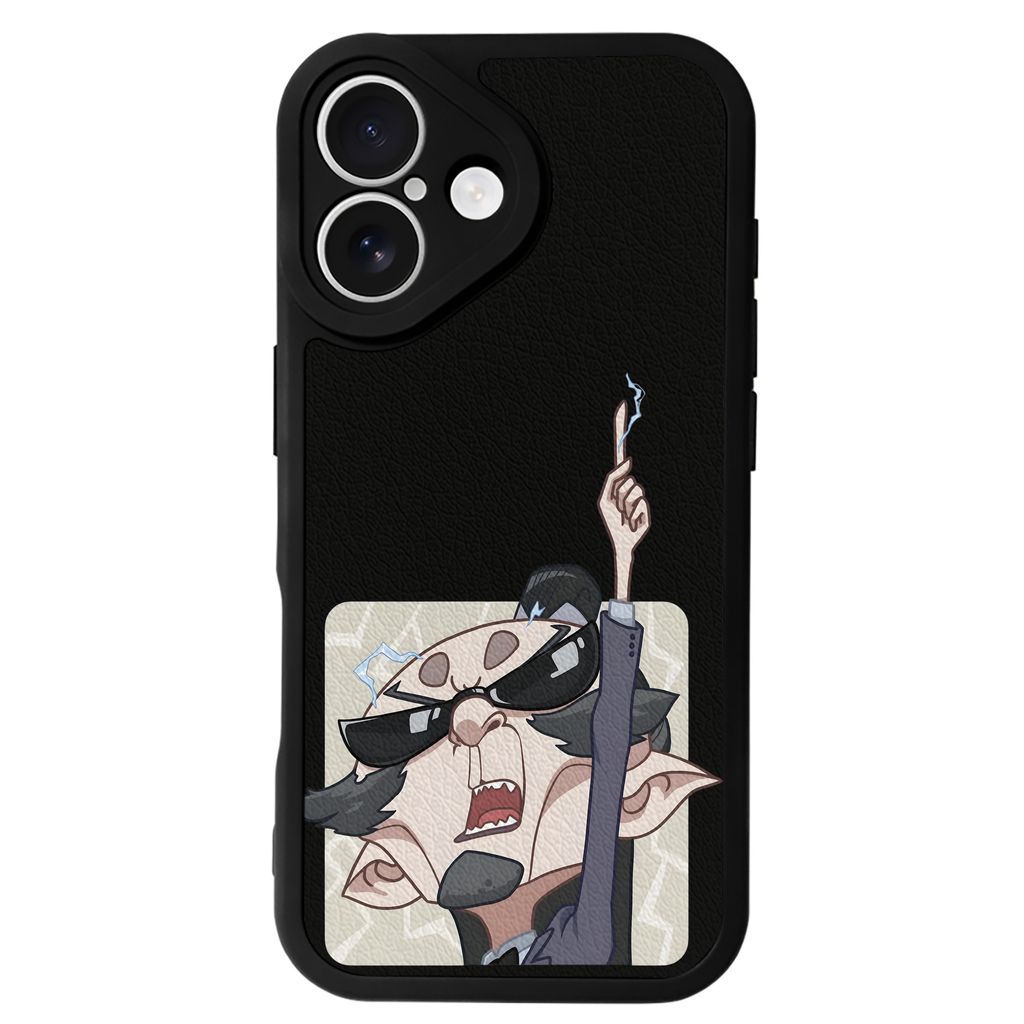 （画像用） Ne Zha 2 ナタ 魔童の大暴れ 【iPhone 16シリーズ対応】シリコンスマホケース（レザー調） 材質：シリコン